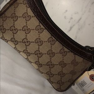 Vintage Gucci Canvas Pochette